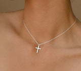Sterling Silver Cross Pendant Necklace