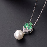 Sterling Silver Alana Aventurine Pendant Necklace