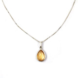 Sterling Silver Gemstone Pendant Necklace