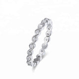 Sterling Silver Melinda Eternity Band Ring