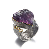 Sterling Silver Amethyst Helena Ring