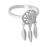 Sterling Silver Dreamcatcher Ring