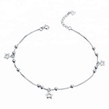 Sterling Silver Star Anklet