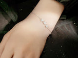 Sterling Silver Flower Bracelet