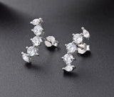 Sterling Silver Cardi Curve Earrings