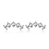Sterling Silver Cardi Curve Earrings