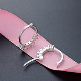 Sterling Silver Huggie Hoop Earring