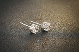 Sterling Silver Crown Stud Earring