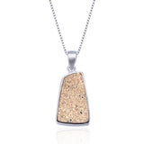 Sterling Silver Sun Burst Pendant Necklace