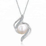 Sterling Silver Freshwater Pearl Pendant Necklace