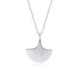 Sterling Silver Ginkgo Leaf Endurance Necklace