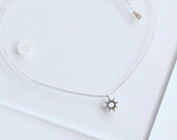 Sterling Silver Sun Pendant Necklace