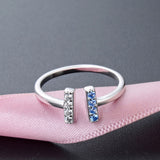 Sterling Silver Skylar Asymmetrical Ring