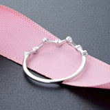 Sterling silver Cassiopeia Constellation Ring