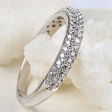 Sterling Silver Vivian Pave Ring
