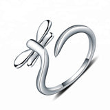 Sterling Silver Dragon Fly Ring