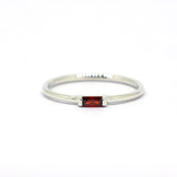 Sterling Silver Baguette Stacking Ring