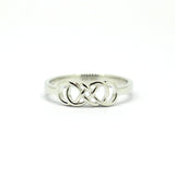 Sterling Silver Forever Yours Double Infinity Ring
