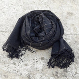 Fair Trade Black & Gold Meena Scarf