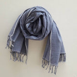 Fair Trade Grey & White Anastasia Scarf