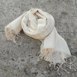 Fair trade White & Gold Elsa Scarf