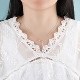 Sterling Silver Infinity Faith Cross Lariat Necklace