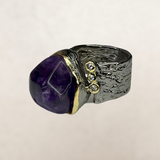 Sterling Silver Amethyst Helena Ring