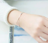 Sterling Silver Linear Bar Bracelet