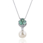 Sterling Silver Alana Aventurine Pendant Necklace