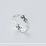 Sterling Silver Hannah Star Open Ring