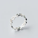 Sterling Silver Hannah Star Open Ring