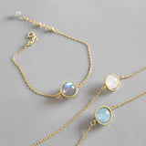 Gold Moonstone Bracelet