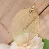 Natural Leaf Pendant Necklace