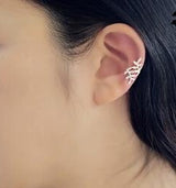 Sterling Silver Olive Leaf Ear Cuffs