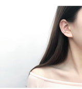 Sterling Silver Tri-hoop Round Ear Cuff