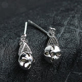 Sterling Silver Blue Topaz & Zircon Earrings