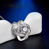 Sterling Silver Love Knot Pendant Necklace
