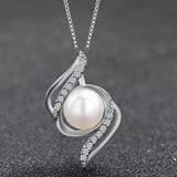 Sterling Silver Freshwater Pearl Pendant Necklace