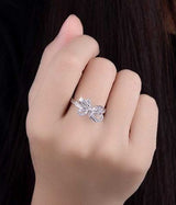 Sterling Silver Brilliant Bow Ring