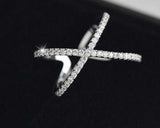 Sterling Silver Criss Cross Ring