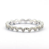 Sterling Silver Lacey Lace Eternity Band Ring