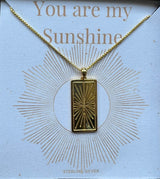 You Are My Sunshine Pendant Necklace