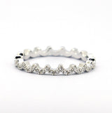 Sterling Silver Lacey Lace Eternity Band Ring
