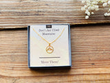 Sterling Silver Move Mountains Pendant Necklace