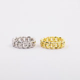 Silver Silver Chrissy Chain Band Ring