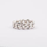 Silver Silver Chrissy Chain Band Ring