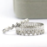 Sterling Silver Lacey Lace Eternity Band Ring