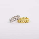 Silver Silver Chrissy Chain Band Ring
