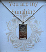 You Are My Sunshine Pendant Necklace