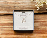 Sterling Silver Move Mountains Pendant Necklace